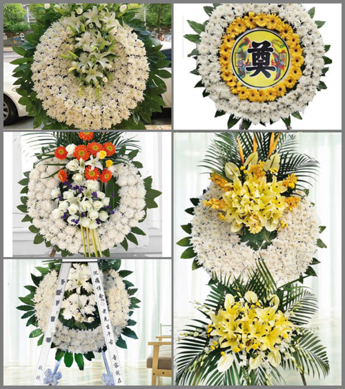 湖南永州祁阳县文明镇豪冲村花圈速递